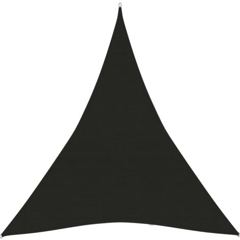 Voile d'ombrage 160 g-m² Noir 4x5x5 m PEHD