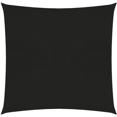 Voile d'ombrage 160 g-m² Noir 5x5 m PEHD