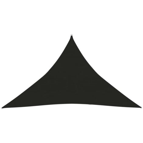 Voile d'ombrage 160 g-m² Noir 5x5x6 m PEHD
