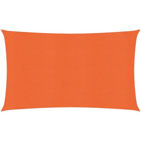 Voile d'ombrage 160 g-m² Orange 2,5x5 m PEHD