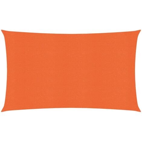 Voile d'ombrage 160 g-m² Orange 2x5 m PEHD