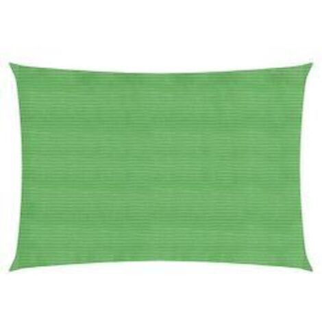 Voile d'ombrage 160 g-m² rectangulaire vert clair 2,5x5 m PEHD