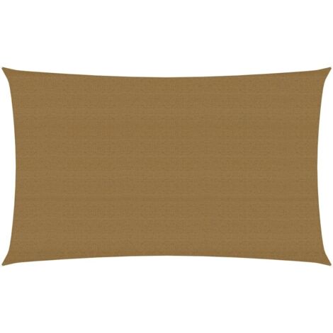 Voile d'ombrage 160 g-m² Taupe 2,5x5 m PEHD