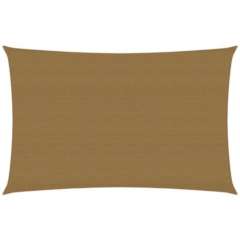 Voile d'ombrage 160 g-m² Taupe 2x4 m PEHD