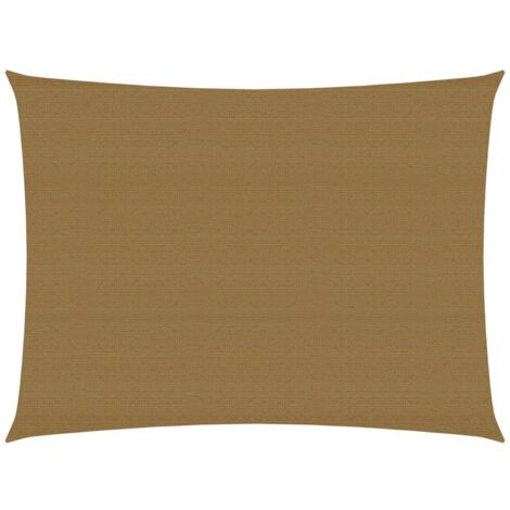 Voile d'ombrage 160 g/m² taupe 3 x 4 m PEHD
