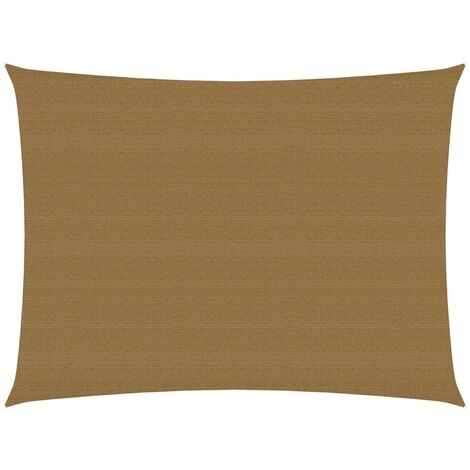 Voile d'ombrage 160 g-m² Taupe 3,5x5 m PEHD