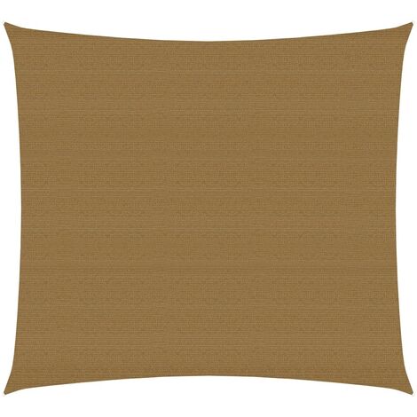 Voile d'ombrage 160 g-m² Taupe 3,6x3,6 m PEHD