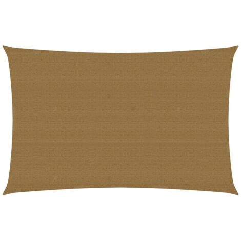 Voile d'ombrage 160 g-m² Taupe 3x5 m PEHD