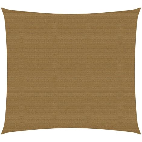 Voile d'ombrage 160 g-m² Taupe 4,5x4,5 m PEHD