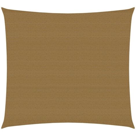 Voile d'ombrage 160 g-m² Taupe 5x5 m PEHD