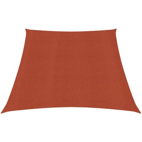 Voile d'ombrage 160 g-m² Terre cuite 3-4x2 m PEHD