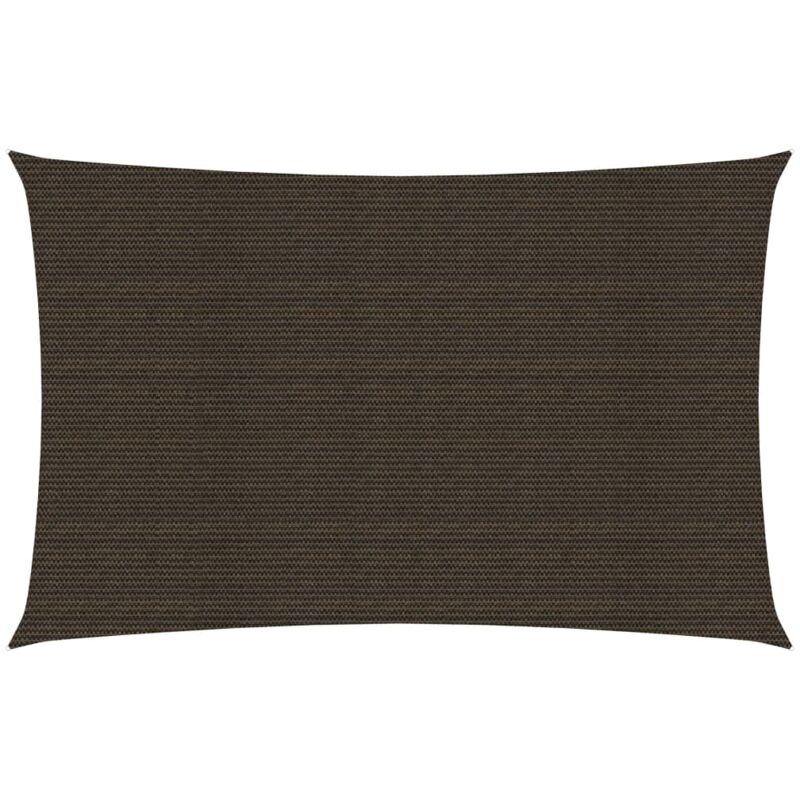 Helloshop26 - Voile d'ombrage 160 g/m² marron 4 x 7 m pehd