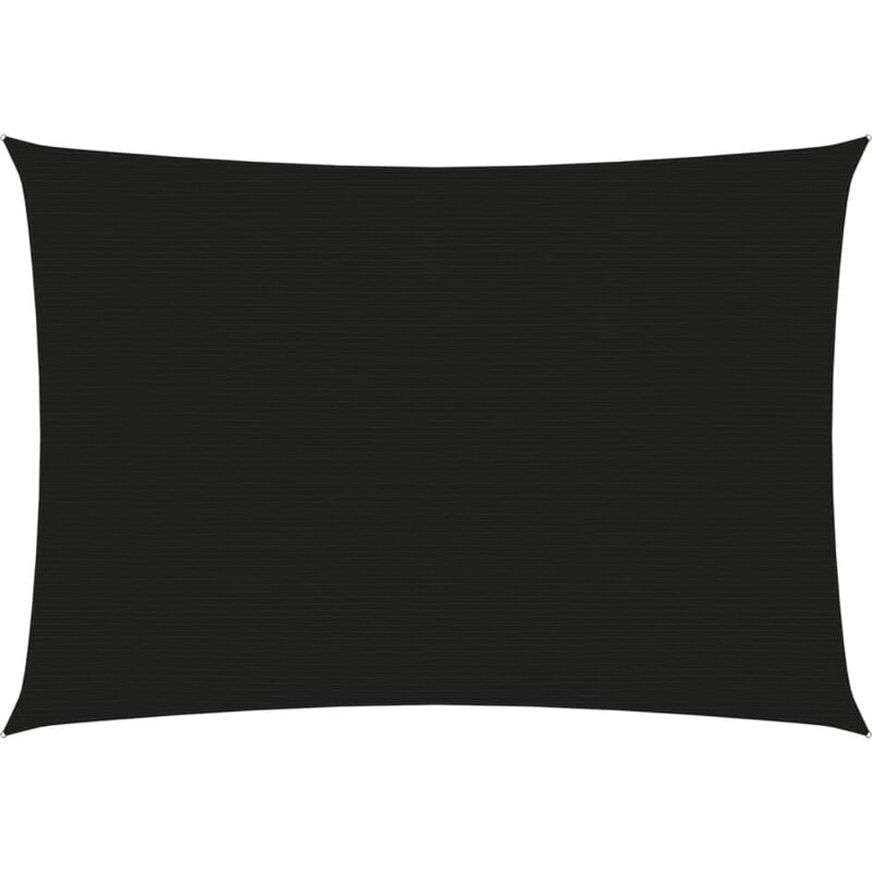 Helloshop26 - Voile d'ombrage 160 g/m² noir 4 x 5 m pehd
