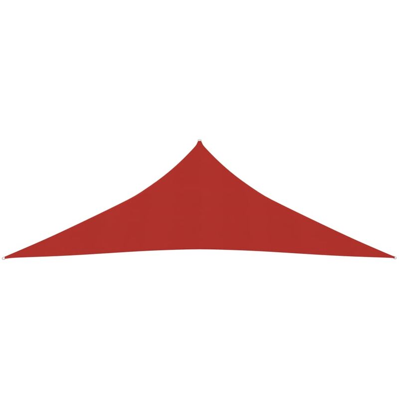 Voile d'ombrage 160 g/m² Rouge 4x4x5.8 m PEHD - Rouge