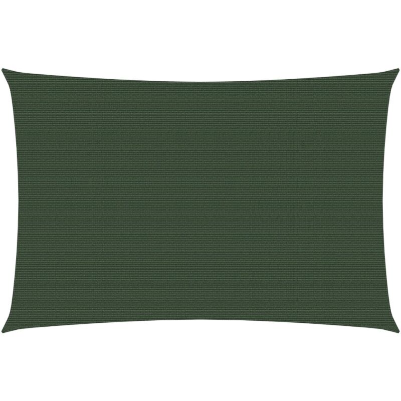 Voile d'ombrage 160 g/m² vert foncé 2,5 x 3,5 m PEHD