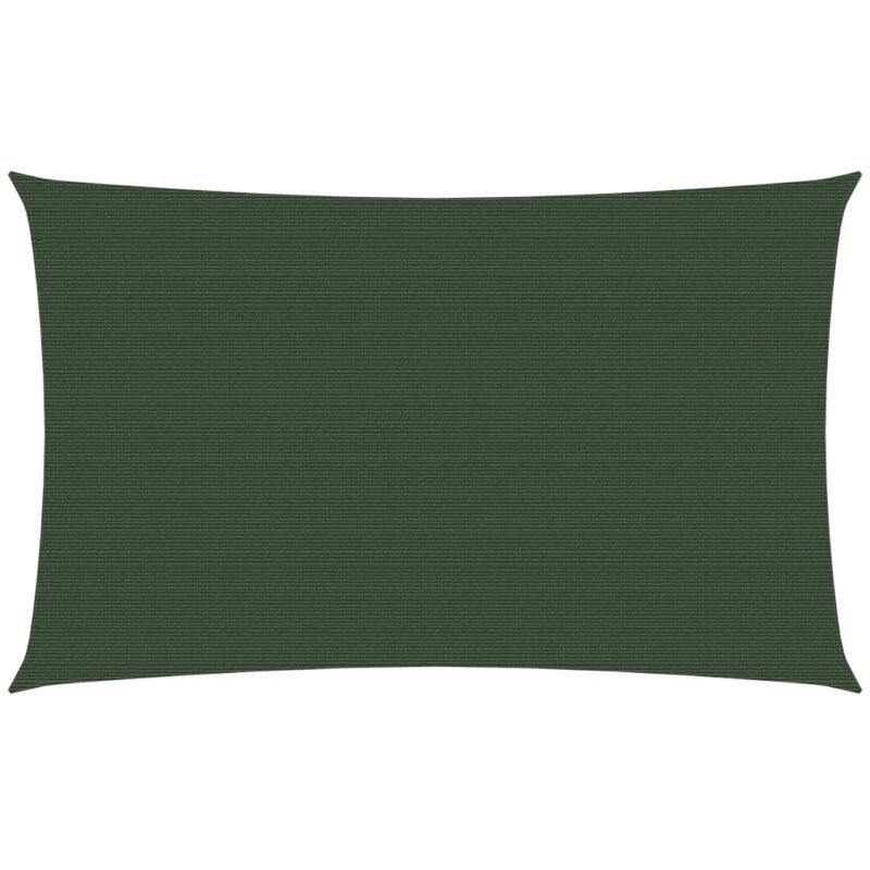 Helloshop26 - Voile d'ombrage 160 g/m² vert foncé 3,5 x 5 m pehd