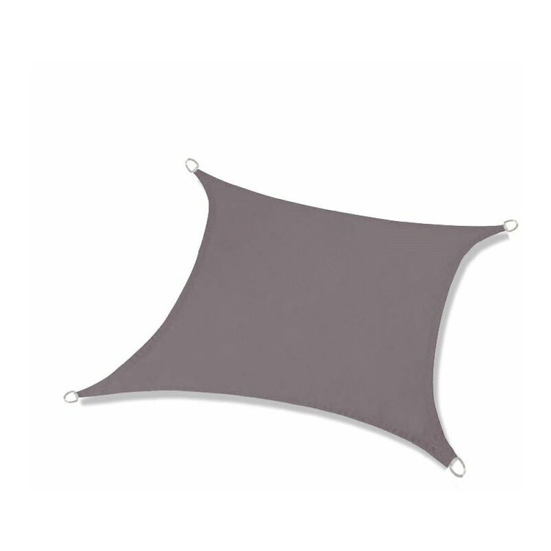 Voile d'ombrage 2x3 m protection contre la chaleur voile d'ombrage protection solaire uv protection solaire terrasse graphite - gris