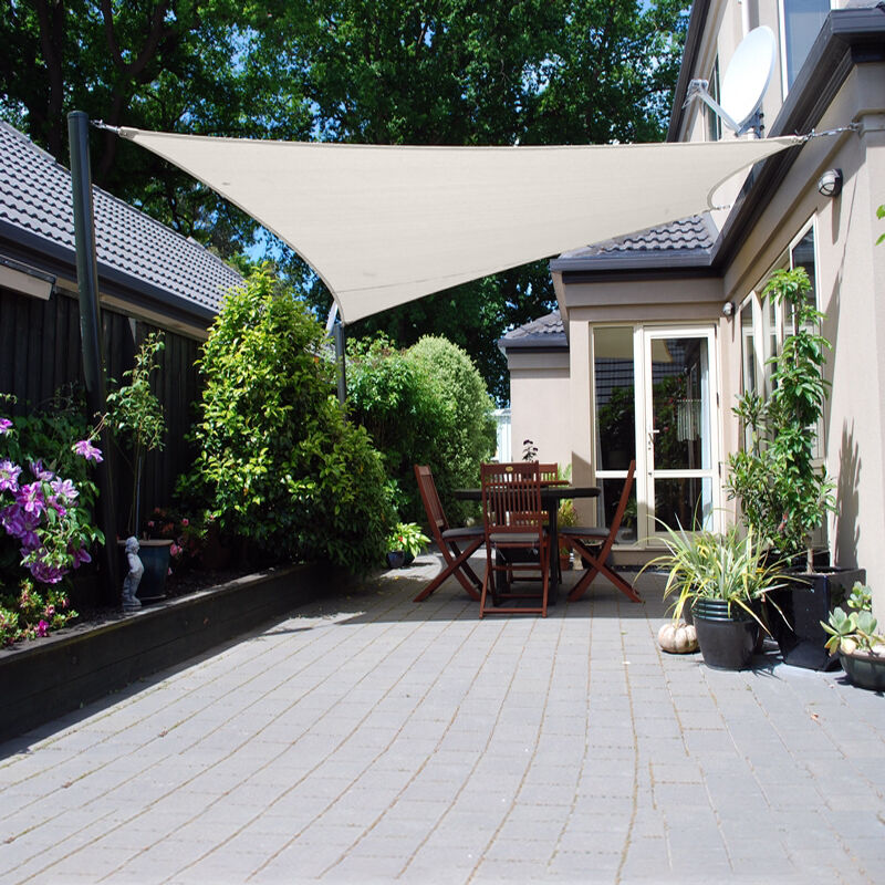 Sunny Inch ® - Voile d'ombrage 3 x 3 m imperméable 220g/m² Haute densité - Tissu déperlant - Beige crème