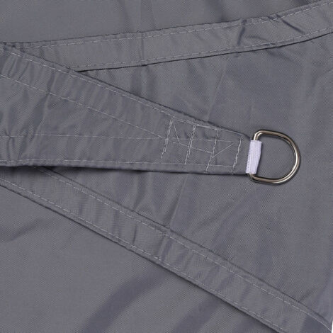Voile d'ombrage 3x4m rectangulaire résistant aux UV extérieur imperméable extérieur voile d'ombrage tissu Oxford pour pergola arrière-cour jardin terrasse gris clair