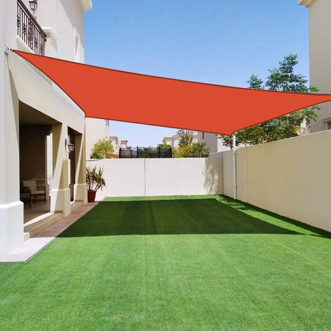 Voile d'ombrage 4 x 3 m imperméable 220g/m² Haute densité - Tissu déperlant - Terracotta épicé
