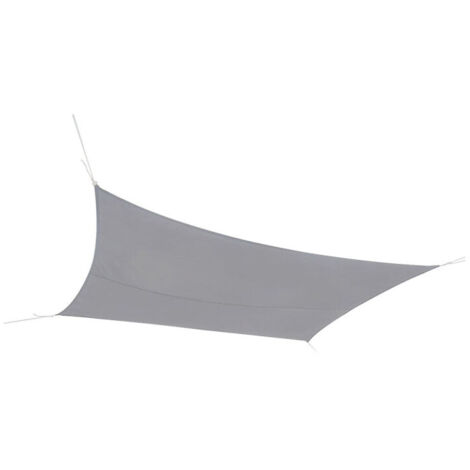 Voile d'ombrage 4x3 m gris clair