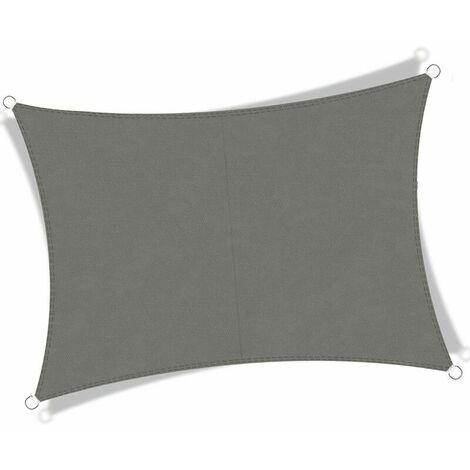Voile d'ombrage, Auvent Impermeable UV Protection Voile d'ombrage Rectangulaire pour Jardin terrasse Camping (2×3 m, Anthracite)