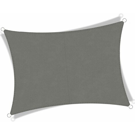 Voile d'ombrage, Auvent Impermeable UV Protection Voile d'ombrage Rectangulaire pour Jardin terrasse Camping (2×3 m, Anthracite)