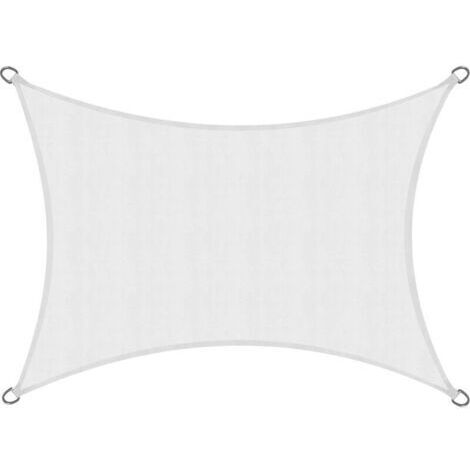 Voile d'ombrage blanche, tente d'extérieur à isolation thermique, aide au camping en plein air, blanc, 2M×3M