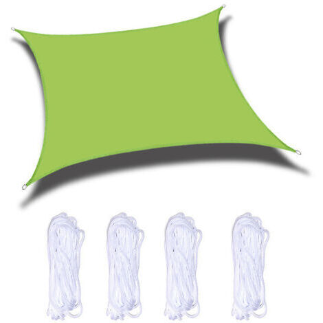 Voile d'ombrage blanche, tente d'extérieur à isolation thermique, aide au camping en plein air, vert foncé, 2M×3M
