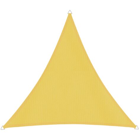 Voile d'ombrage Cannes triangle jaune 3m