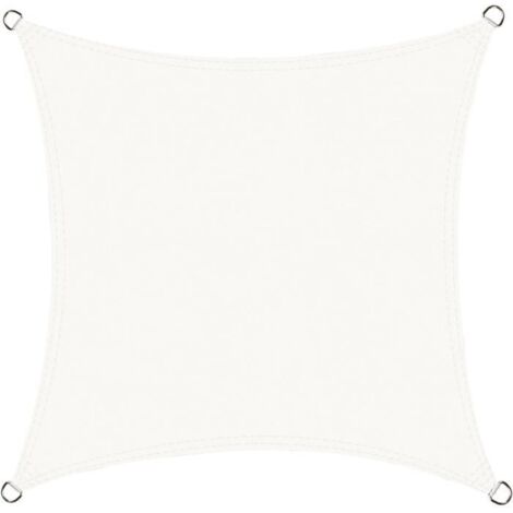 Voile d'ombrage carrée 2x2 mètres, imperméable et anti-UV, idéale pour patio, jardin, terrasse et espaces extérieurs.