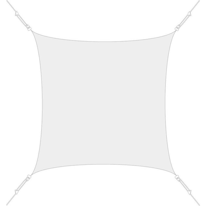 Voile d'ombrage carrée 3x3m - Blanc