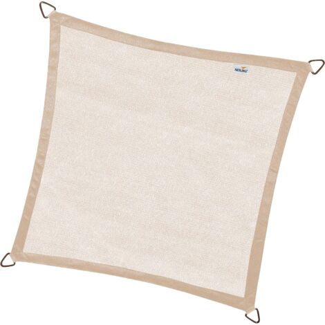 Voile d'ombrage carrée Coolfit sable 5 x 5 m