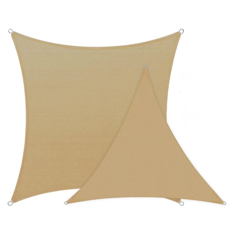 Voile d'ombrage carrée, Couleur kaki - toile solaire, toile d´ombrage, voile solaire - 300 x 300 cm