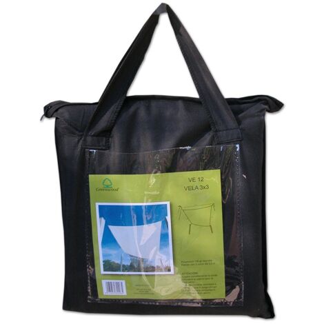 Voile d'ombrage carrée écru 3 m