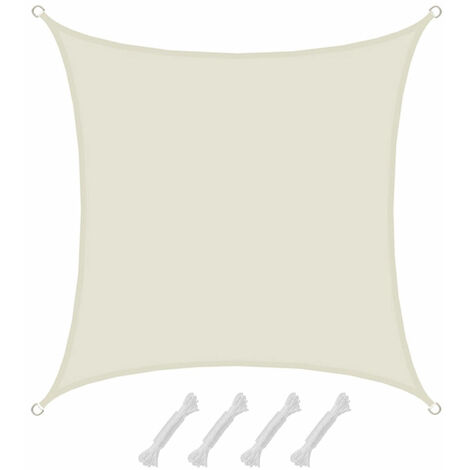 Voile d'ombrage carrée Namib M 3x3m polyester beige