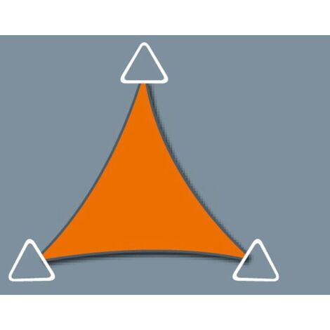 Voile d'ombrage Concave 3.8 x 3.8 x 3.8 - Imperméable
