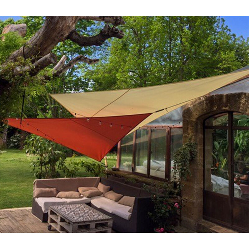 Direct Filet - Voile d'ombrage imperméable 5 x 5 x 7 m - Concave Couleur: Anthracite - Anthracite