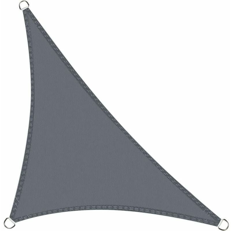 Voile d'ombrage Cool Zone Voile d'Ombrage Imperméable Triangulaire Rectangle 2x 2 x 2 m pour jardins et terrasses, coloris gris