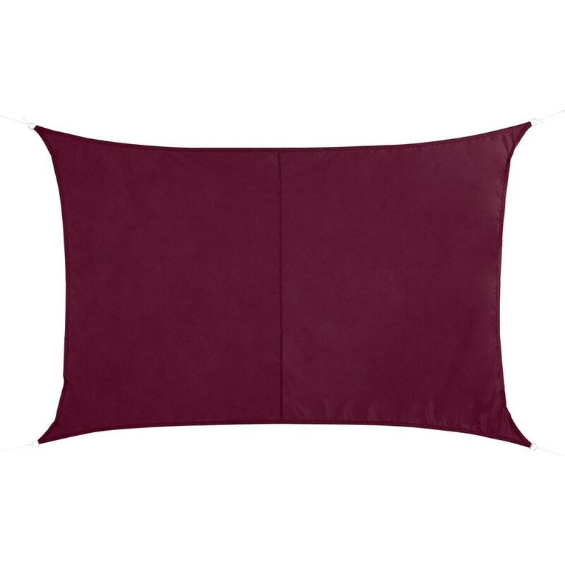 Voile d'ombrage Curaçao 2x3 m bordeaux - Violet