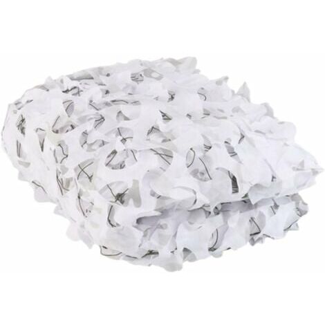 Voile D'Ombrage Filet De Camouflage Blanc De 1,52M Pour L'Ombrage Du Toit D'Un Patio