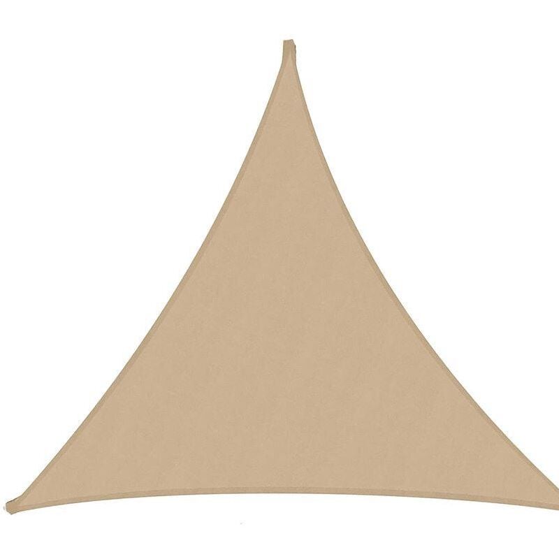 Iperbriko - Voile d'ombrage triangulaire sable cm500x500x500