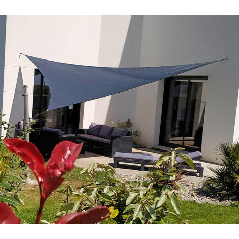 Voile d'ombrage imperméable 4 x 4 x 5.6 m - Concave  Couleur: Terracotta