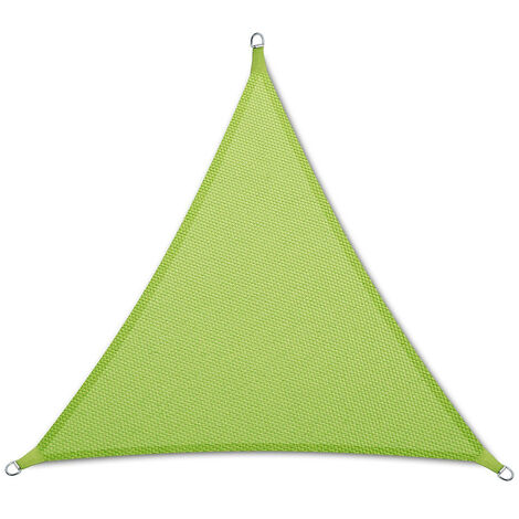 Voile d'ombrage imperméable HxlxL 3 x 3 x 3 m Vert clair Triangulaire Certeo - Vert clair