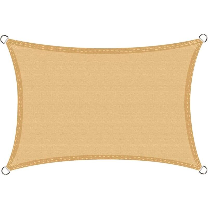 Start - Voile d'ombrage Imperméable Rectangulaire 2x3m, Toile Ombrage pes Résistant à l'eau, Filet dombrage Rectangle 3x2m, Résistant 98% Protection