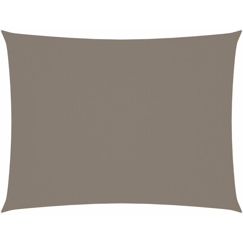 Helloshop26 - Voile d'ombrage parasol tissu oxford rectangulaire 2 x 3 m taupe