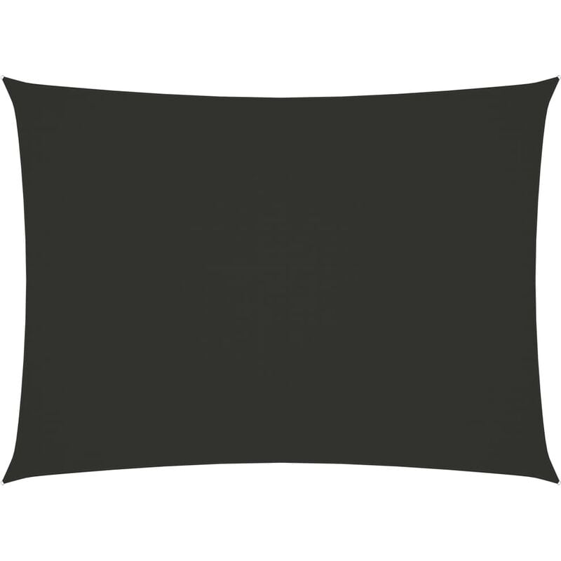 Helloshop26 - Voile d'ombrage parasol tissu oxford rectangulaire 2,5 x 4 m anthracite