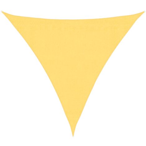 Voile d'ombrage - Parasol Toile solaire - Voile de parasol en PEHD triangulaire 3,6x3,6x3,6 m Beige Chic-826066