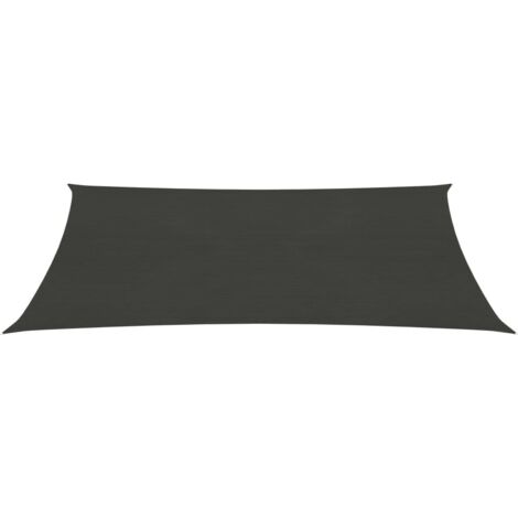 Voile d'ombrage, Protection Solaire, pour Jardin Terrasse Extérieur, 160 g/m² Anthracite 2,5x4 m PEHD OIB4856E