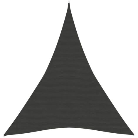 Voile d'ombrage, Protection Solaire, pour Jardin Terrasse Extérieur, 160 g/m² Anthracite 4x5x5 m PEHD OIB3234E